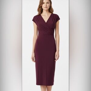 Stunning Purple Wrap Amelia Dress - Like DVF Silk Jersey Flowy Elegant